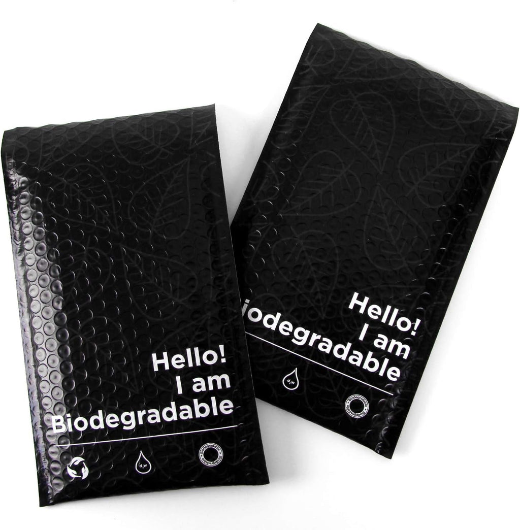 100% Biodegradable Bubble Mailers – 25-Pack | 6" x 10" | Eco-Friendly Padded Envelopes