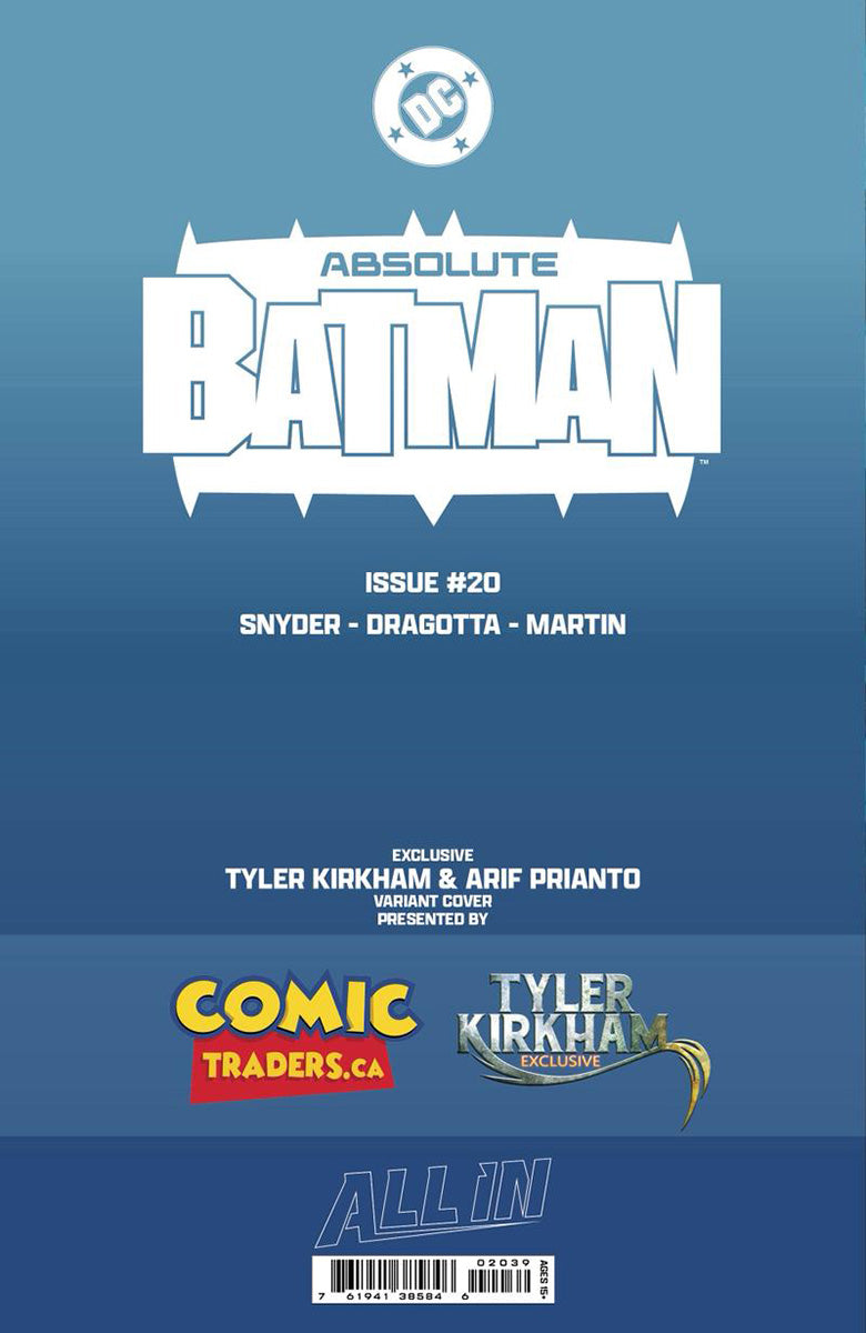 ABSOLUTE BATMAN #20 TYLER KIRKHAM EXCLUSIVE VAR (05/13/2026)