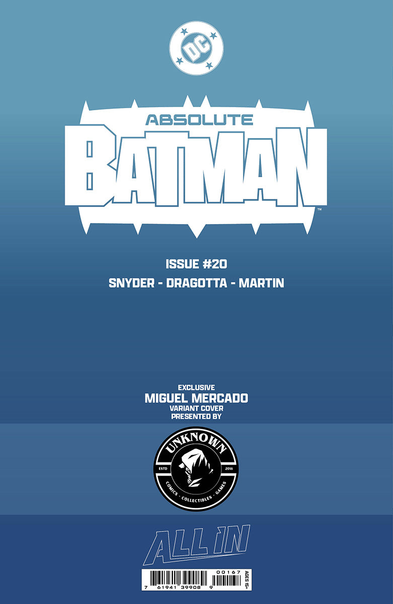 ABSOLUTE BATMAN #20 MIGUEL MERCADO EXCLUSIVE VIRGIN VAR (05/13/2026)