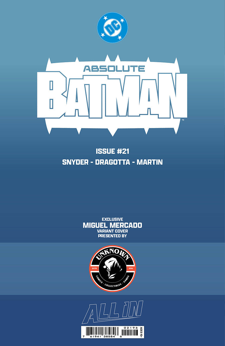[FOIL] ABSOLUTE BATMAN #21 MIGUEL MERCADO EXCLUSIVE VIRGIN VAR (06/17/2026)