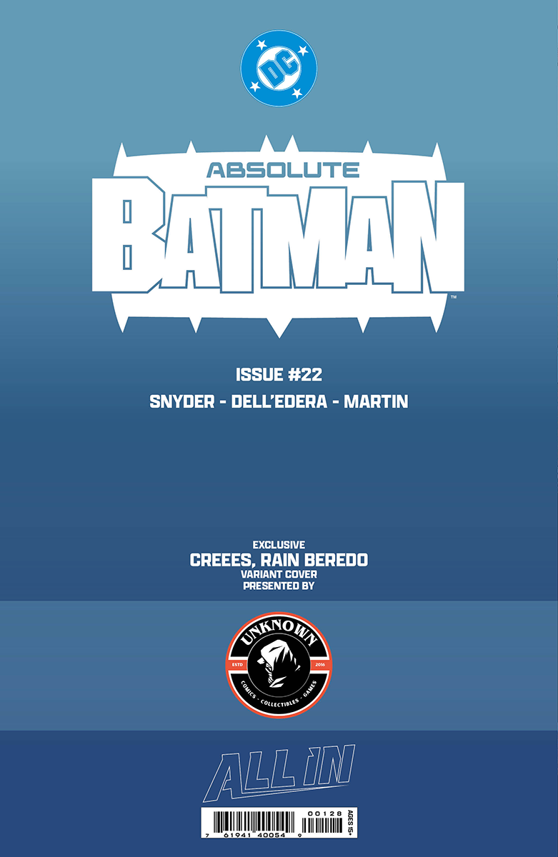 [FOIL] ABSOLUTE BATMAN #22 CREEES EXCLUSIVE VIRGIN VAR (07/08/2026)
