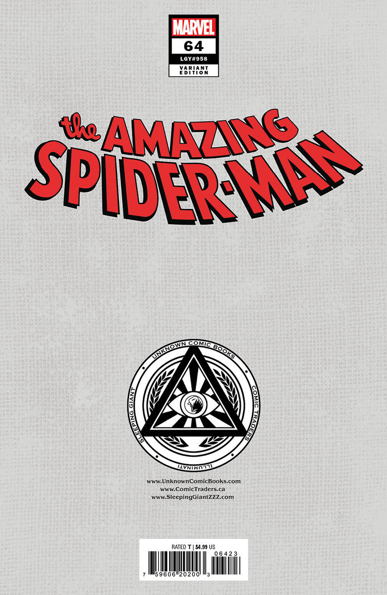 Amazing Spider-Man #64  Kaare Andrews Connecting Megacon 2024 Exclusive Full Virgin Var (12/25/2024)