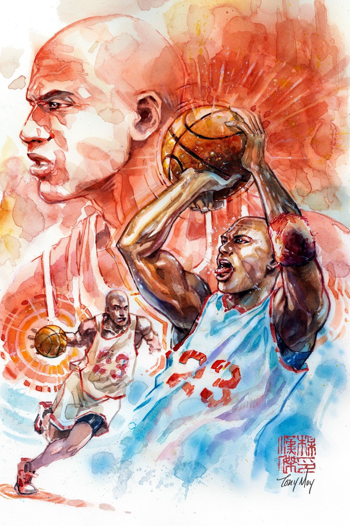 [METAL] FAME MICHAEL JORDAN UNKNOWN COMICS TONY MOY EXCLUSIVE VIRGIN VAR ONLY 23 MADE