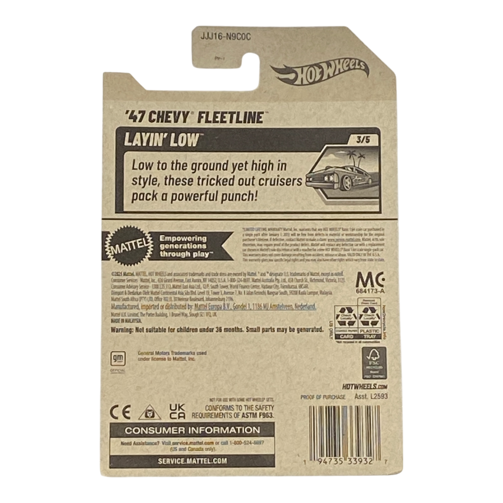 Hot Wheels '47 Chevy Fleetline - Layin' Low Series 3/5