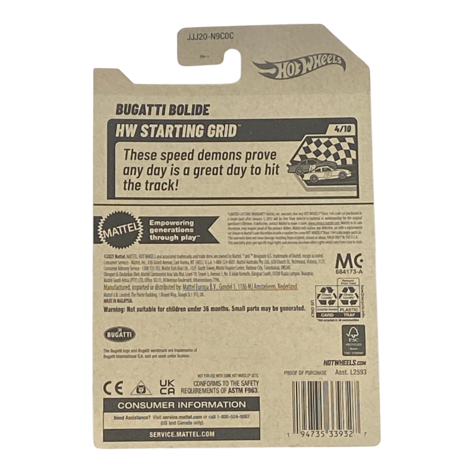 Hot Wheels Bugatti Bolide - HW Starting Grid Series 4/10