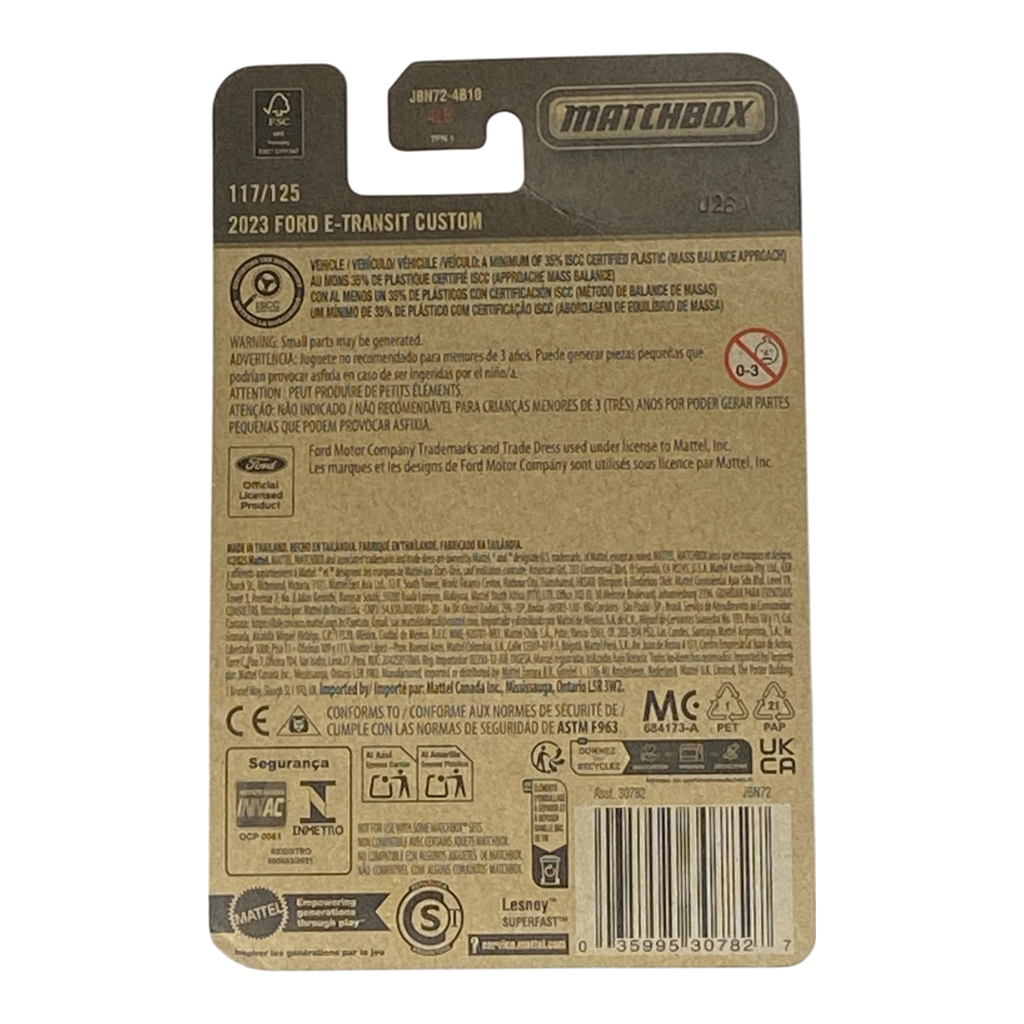 Matchbox 2023 Ford E-Transit Custom - 2025 Matchbox Series 117/125