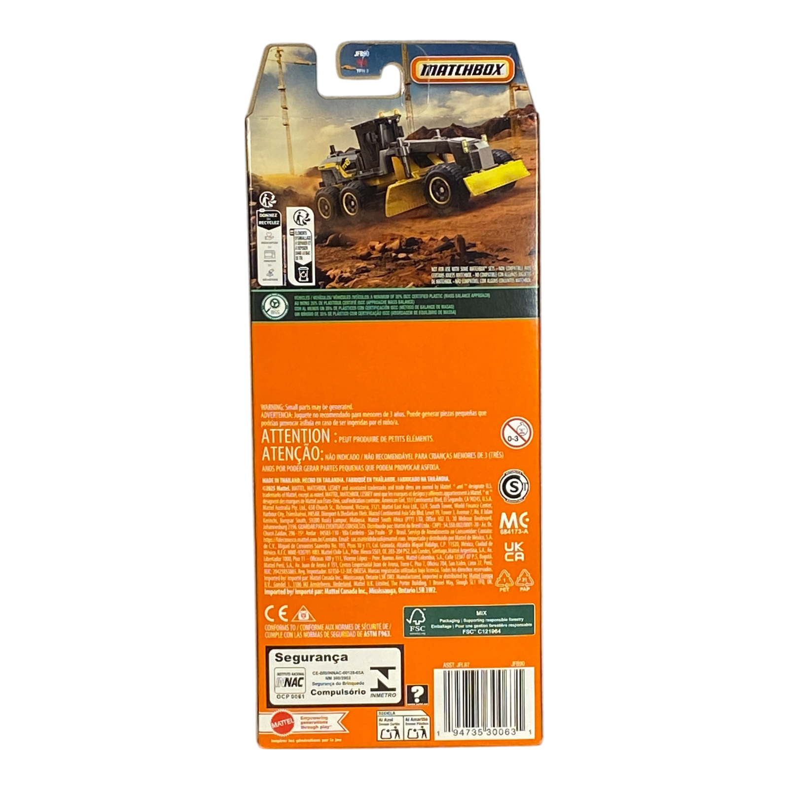 Matchbox MBX Construction 5 Pack