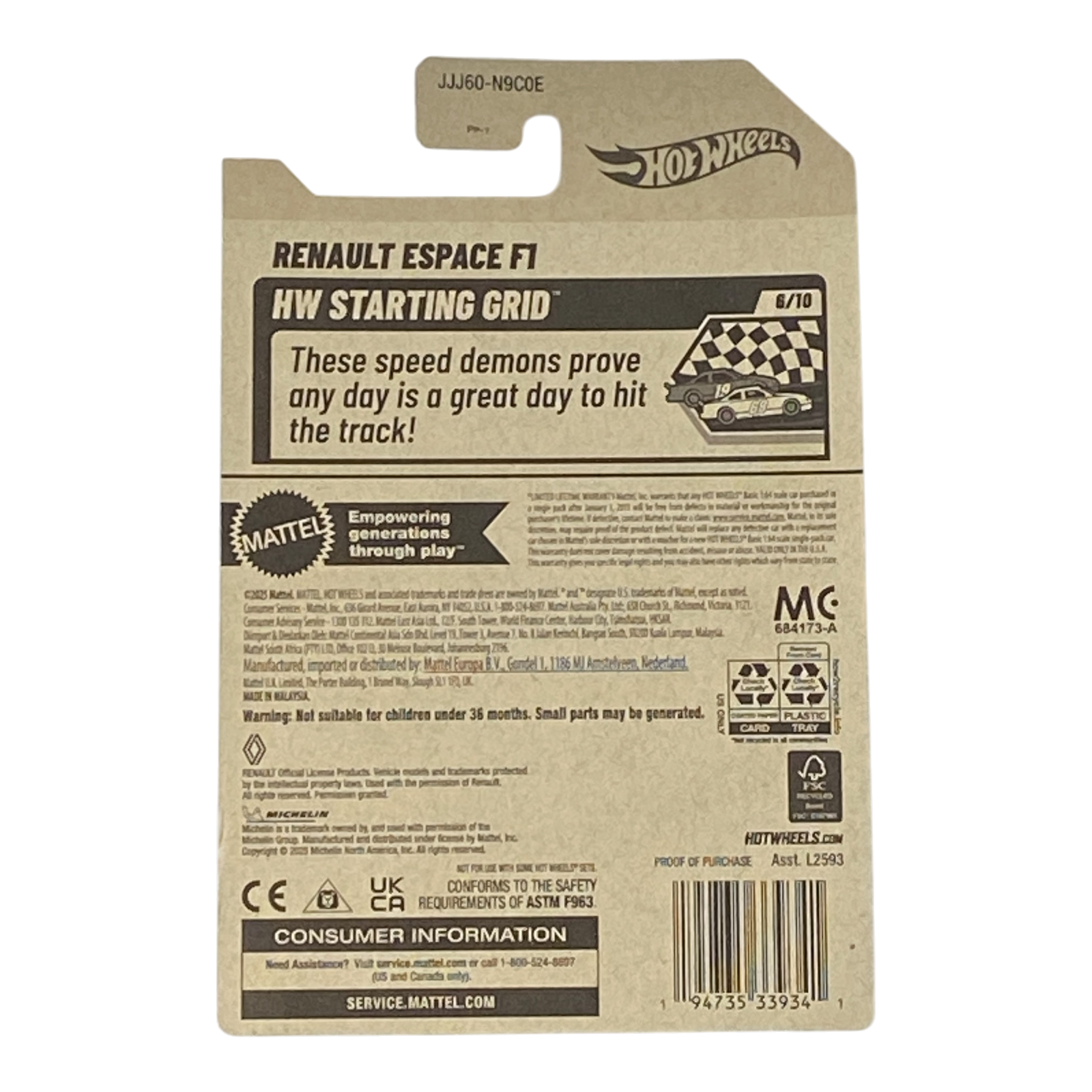 Hot Wheels Renault Espace F1 - HW Modified Series 6/10