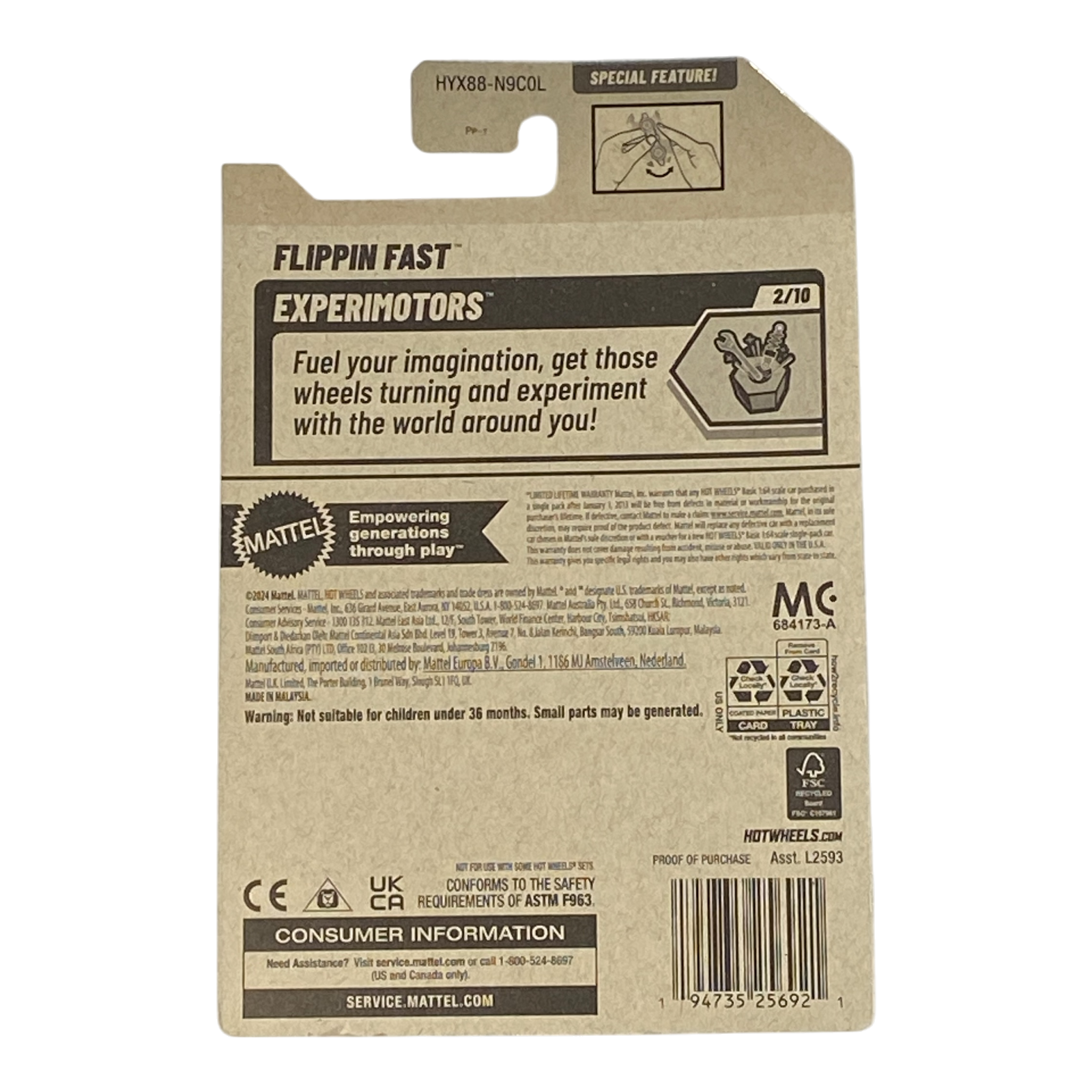 Hot Wheels Flippin Fast - Experimotors Series 2/10