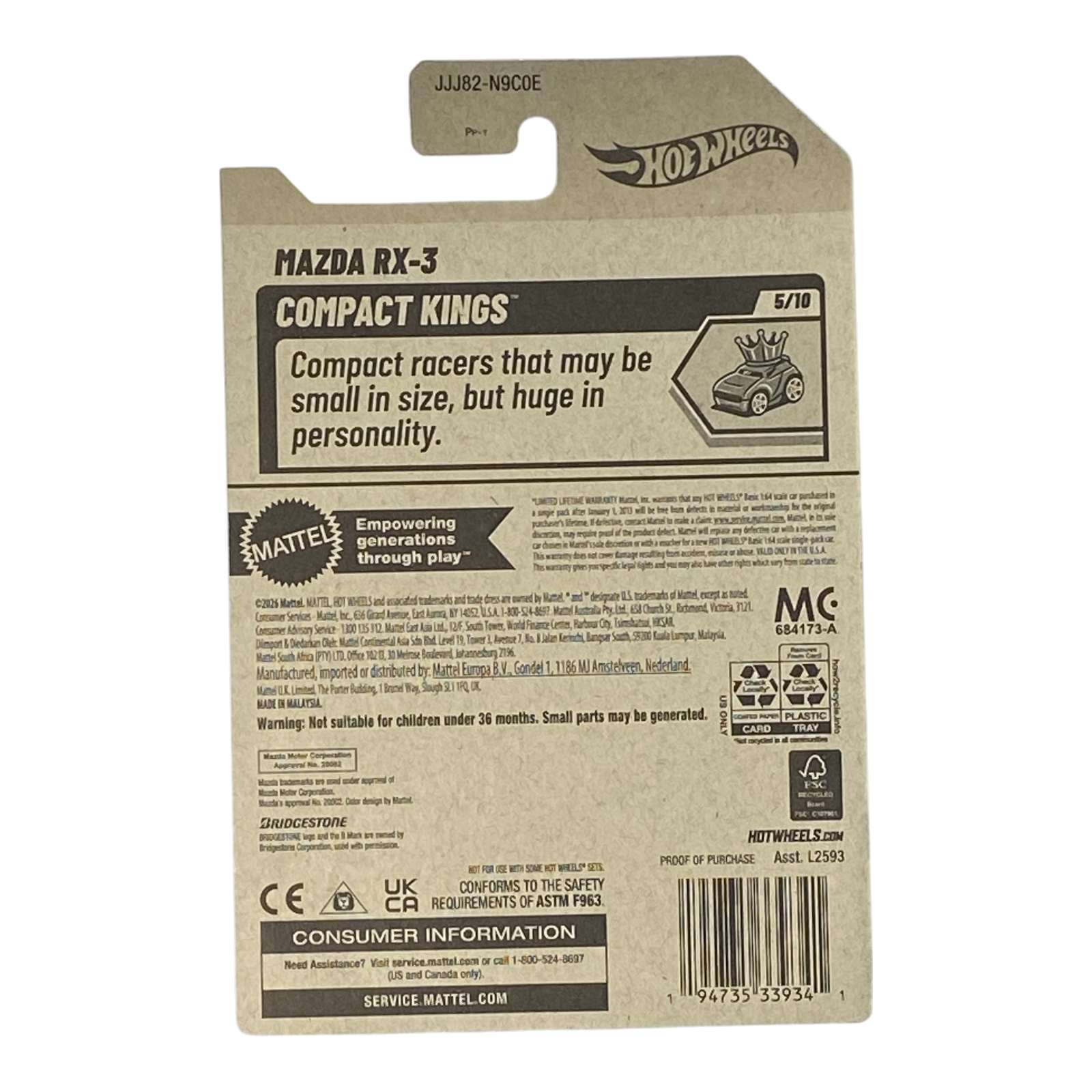 Hot Wheels Mazda RX-3 - Compact Kings Series 5/10