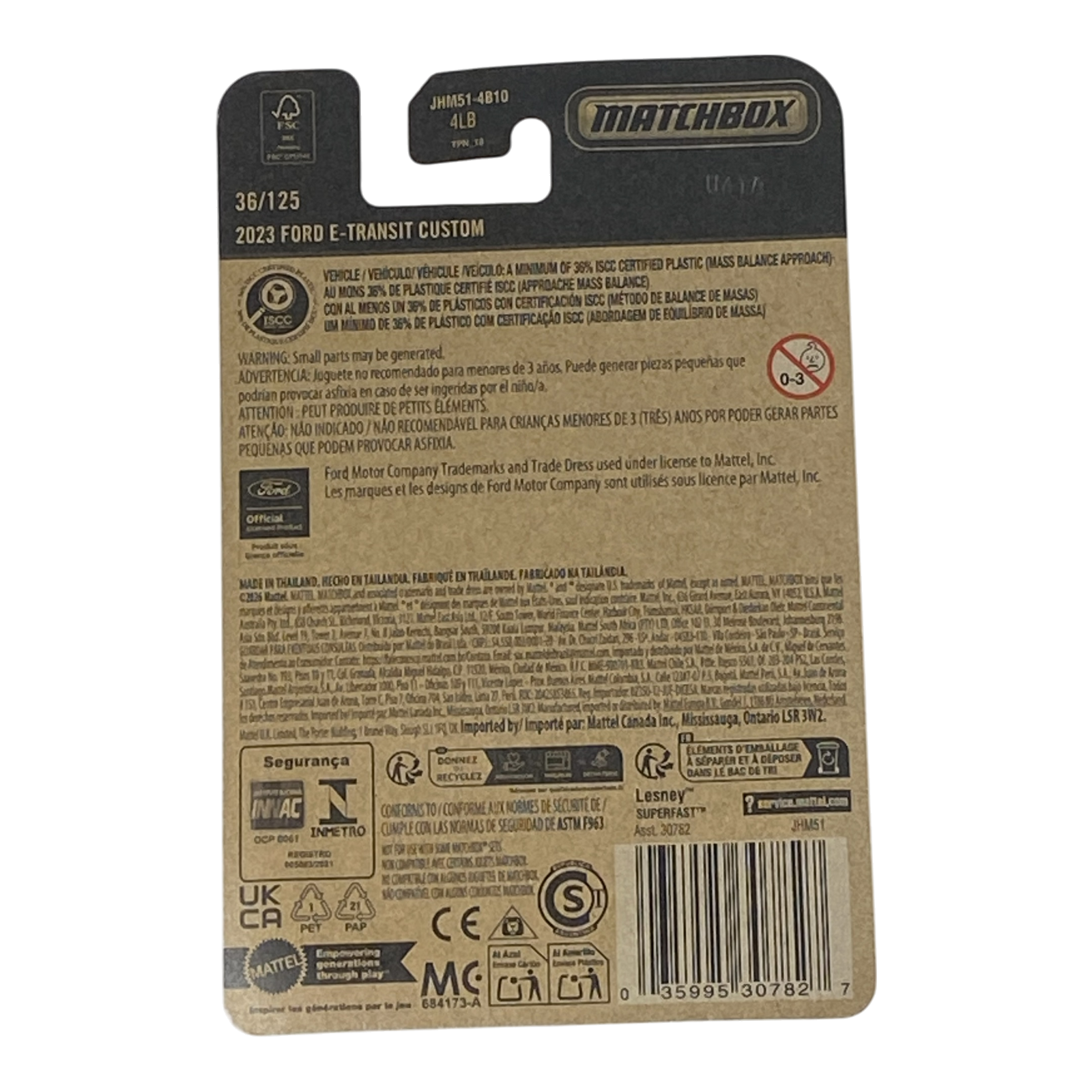 Matchbox 2023 Ford E-Transit Custom - 2026 Matchbox Series 36/125
