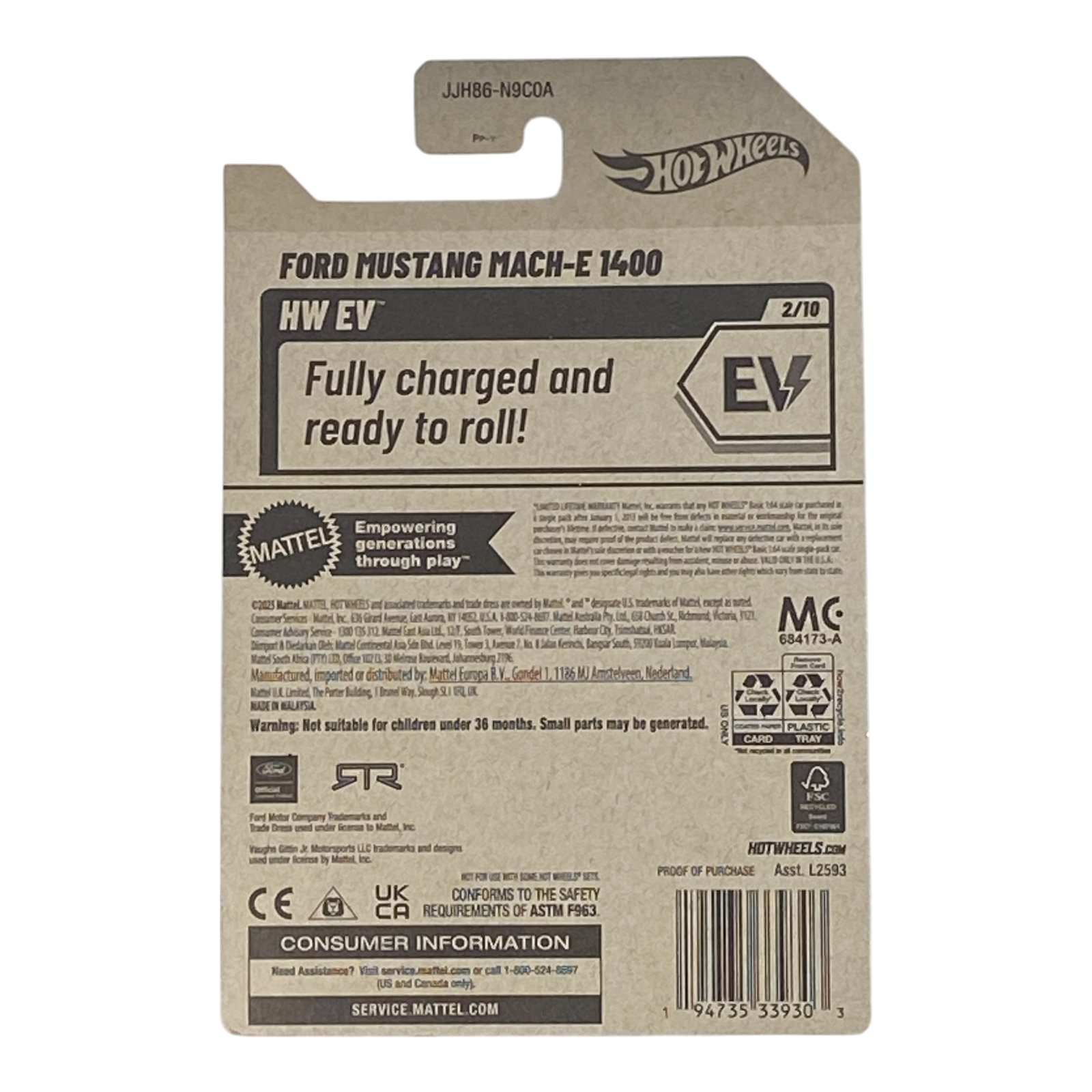 Hot Wheels Ford Mustang Mach-E 1400 - HW EV Series 2/10