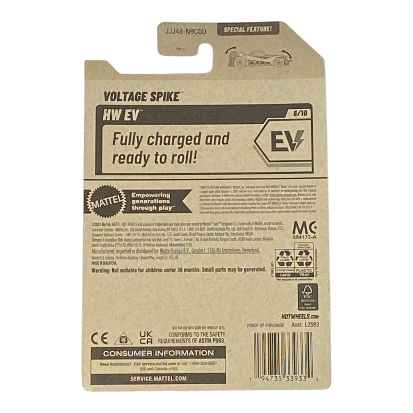 Hot Wheels Voltage Spike - HW EV Series 8/10