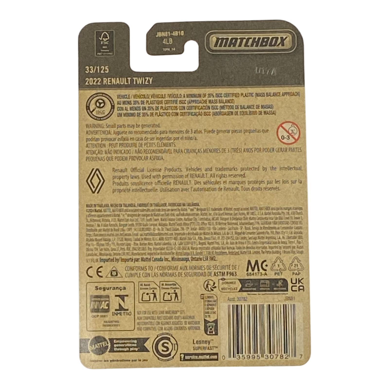 Matchbox 2022 Renault Twizy - 2026 Matchbox Series 33/125