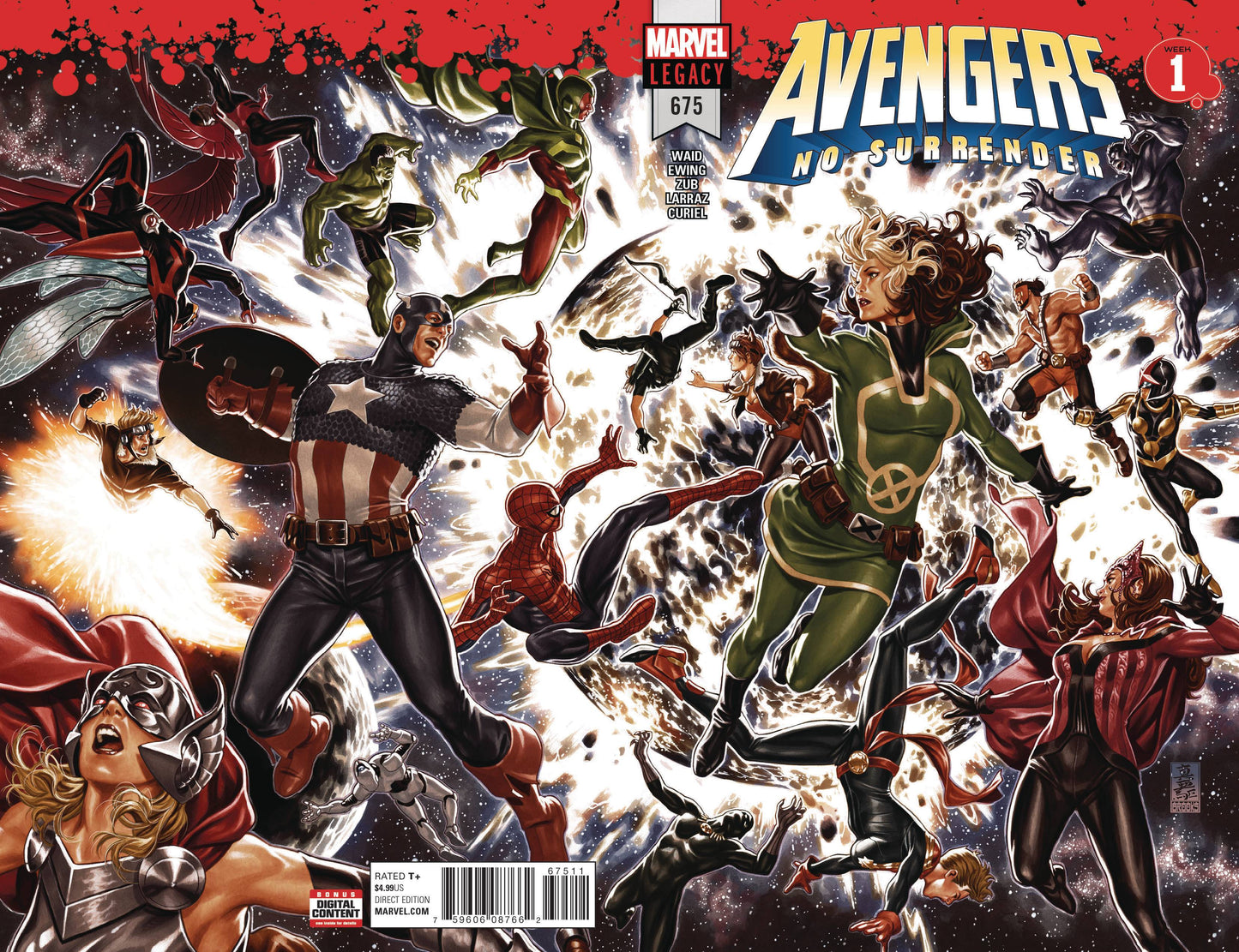 AVENGERS LH #675 LEG 1/10/2018 3D LENTICULAR wraparound