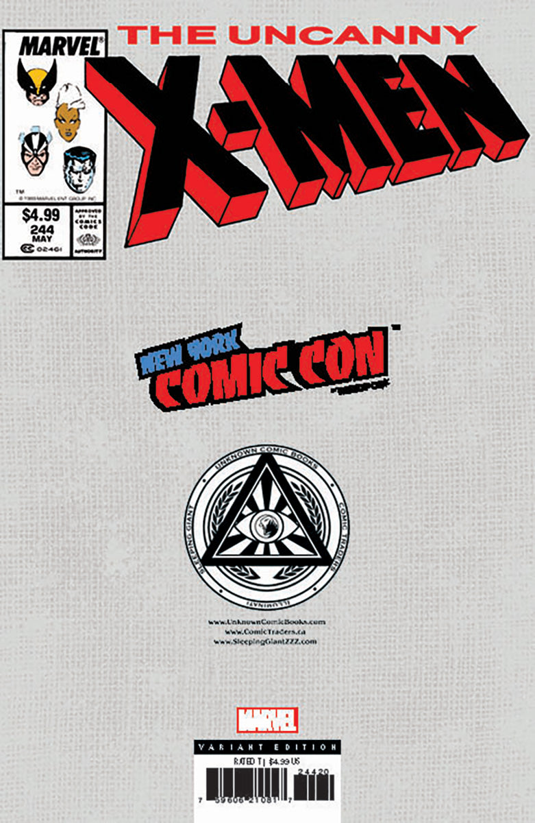 [Signed by Nathan Szerdy] [FOIL] UNCANNY X-MEN #244 FACSIMILE UNKNOWN COMICS NATHAN SZERDY EXCLUSIVE VIRGIN NYCC 2024 VAR [IN STOCK]