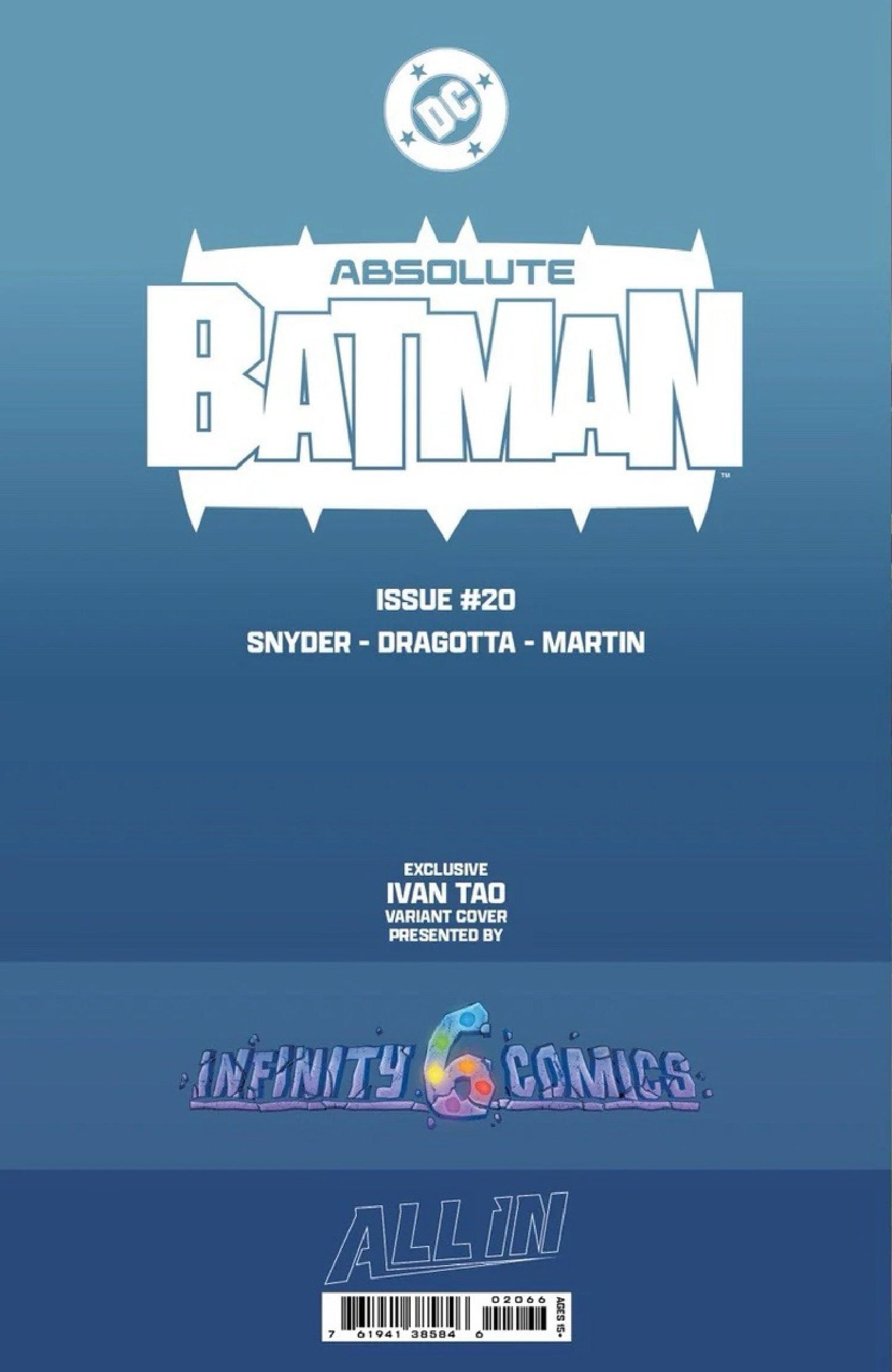 [GLOW IN THE DARK] ABSOLUTE BATMAN #20 IVAN TAO EXCLUSIVE VIRGIN VAR (06/03/2026)