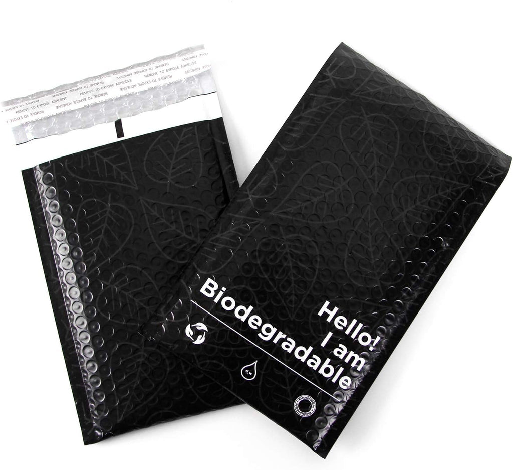 100% Biodegradable Bubble Mailers – 25-Pack | 6" x 10" | Eco-Friendly Padded Envelopes